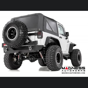 Jeep Wrangler JK Black Heavy Duty Rock Crawler Rear Bumper (2007 - 2018)